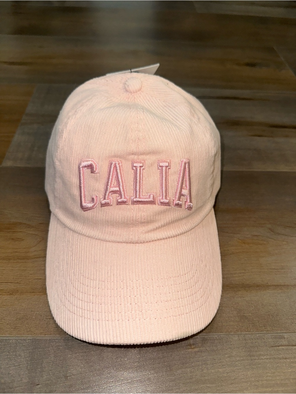 CALIA by Carrie Underwood Light Pink Corduroy Baseball Cap